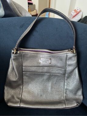 kate spade Metallic Pewter Shoulder Bag